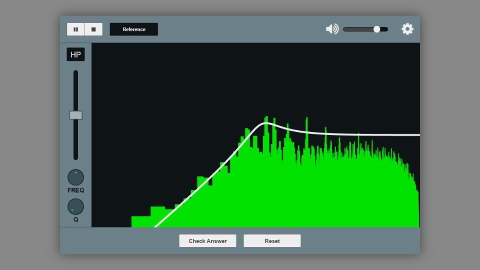 Screenshot of Web Audio project